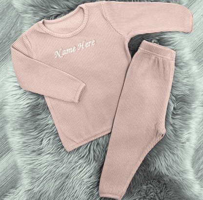 Ribbed Tracksuit Mocha