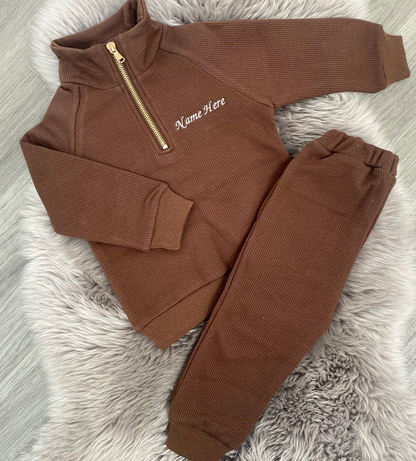 Walnut Fleeced Tracksuit