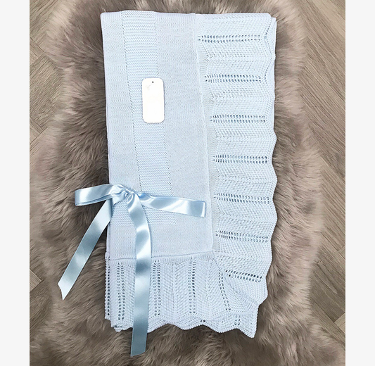 Blue Bow Blanket