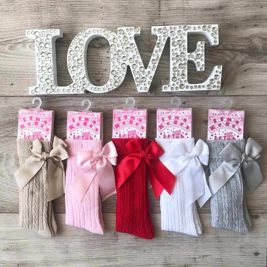 Bow knee High Socks