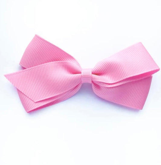 Baby Pink Medium Bow Hair Clip